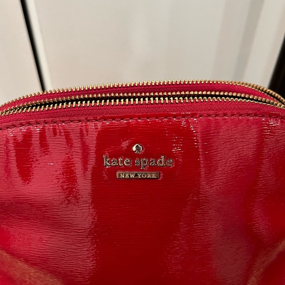 Kate Spade Red Patent Leather Cross Body Purse - Picture 2 of 8